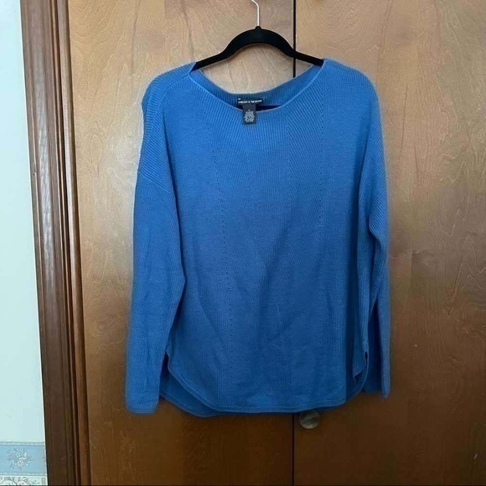 Chelsea & Theodore Sweater Tunic Royal Blue XL❤️
